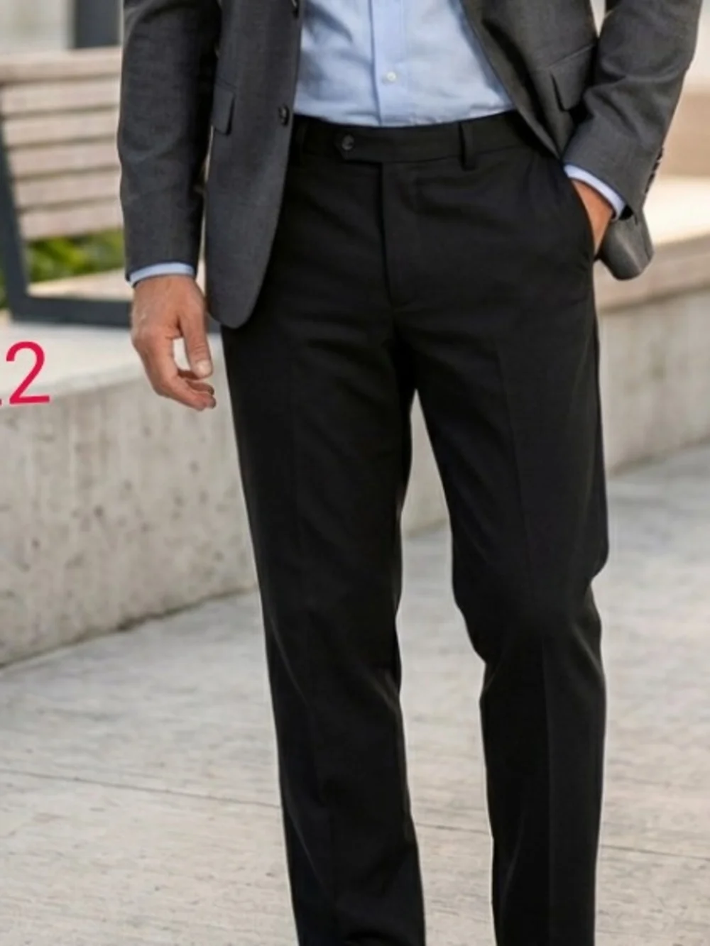 Dockers Men's Black Dress Pants SIZE 32/32- Classic Tailored Trousers